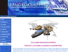 Tablet Screenshot of bangkokshipping.com